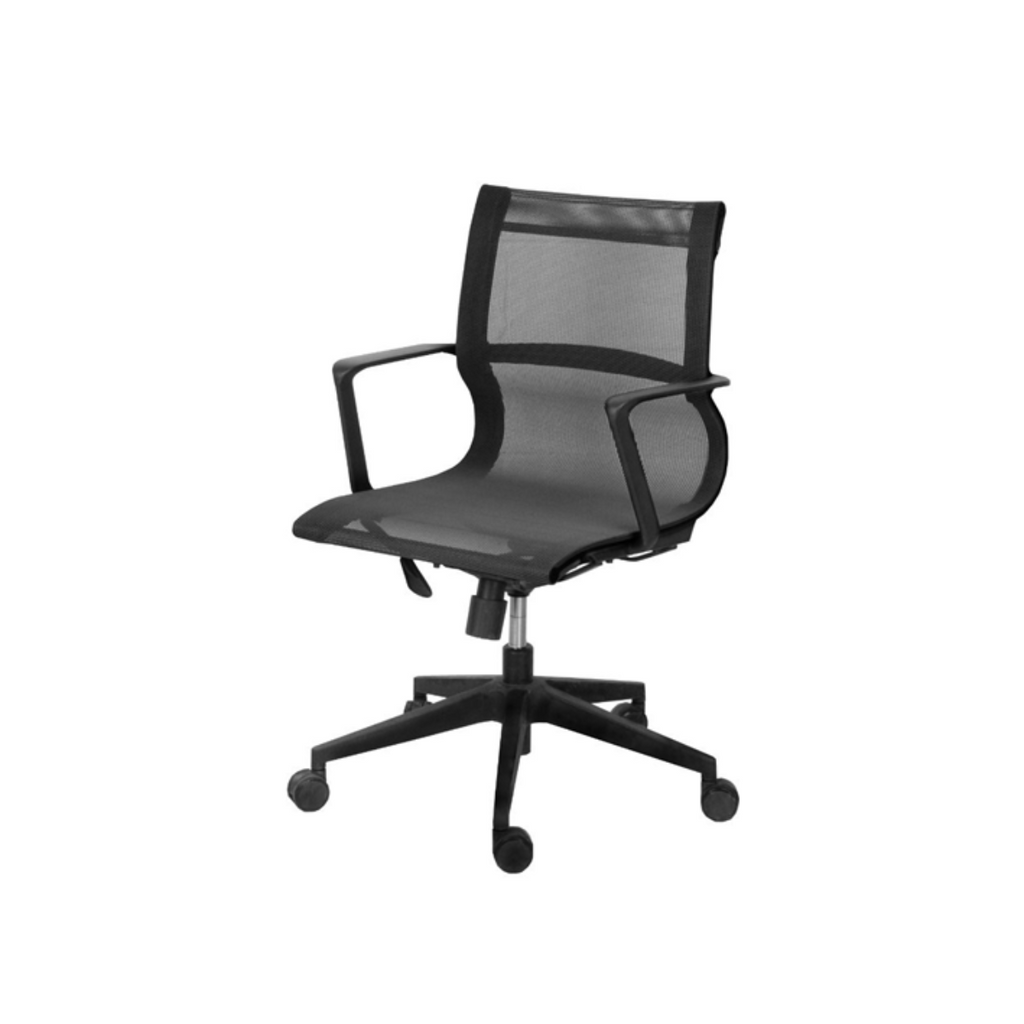 Office Mesh Chair Low Back Nylon Frame TORONTO MODERN FURNITURE