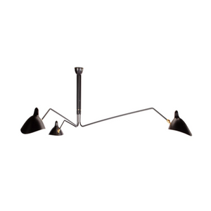 Reproduction of Serge Mouille Three-Arm Pendant Lamp