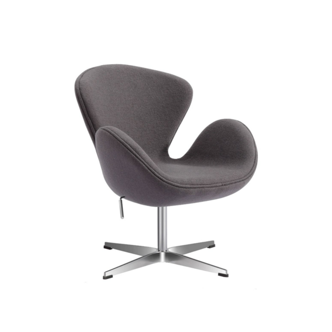 Lacey Swivel Lounge Chair - Grey