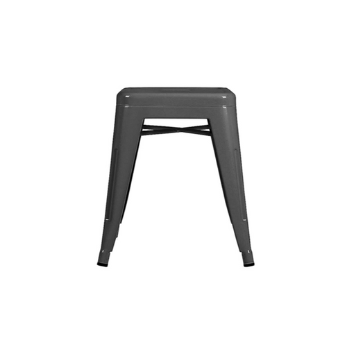 Reproduction of Xavier Pauchard Tolix Style Stool Chair - Gunmetal
