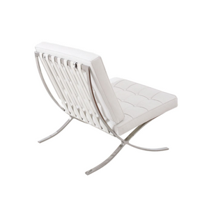 Reproduction of Mies Van Der Rohe Pavilion Lounge Chair - White