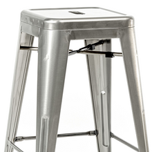 Reproduction of Xavier Pauchard Tolix Counter Stool - Brushed Transparent